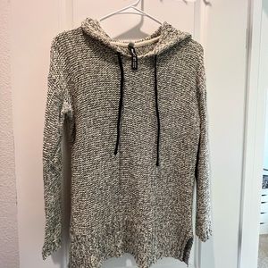 Design Lab size Small sweater grey and black with hood